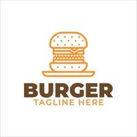 Burger-Logo-Vorlage vektor