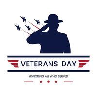 vektor illustration av amerikan veteraner dag. uppfyllande Allt vem serveras.