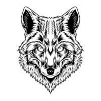 Wolfskopf-Vektorlogo vektor