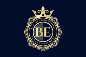 Sei Anfangsbuchstabe Gold kalligraphisch feminin floral handgezeichnet heraldisches Monogramm Antik Vintage Stil Luxus Logo Design Premium Vektor