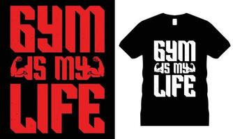 Fitness- oder Fitness-Typografie-T-Shirt-Designvektor. Bodybuilder, Training, Übung, Langhantel, vektor