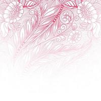 etniskt dekorativt rosa blommigt lutningsmönster vektor