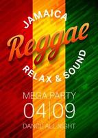 Reggae Musik Poster Vorlage