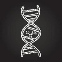 DNA-Kreidezeichnung vektor