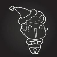 christmas man krita ritning vektor