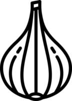 Liniensymbol für Knoblauch vektor