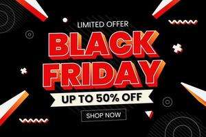 Black Friday-Verkaufshintergrund-Designschablone vektor