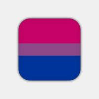 Flagge des bisexuellen Stolzes. Vektor-Illustration. vektor