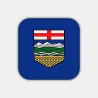 Alberta-Flagge, Provinz Kanada. Vektor-Illustration. vektor