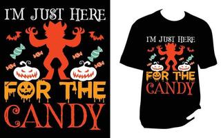 Halloween-T-Shirt-Design vektor