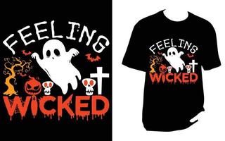 Halloween-T-Shirt-Design vektor