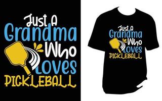 Pickleball-T-Shirt-Design vektor