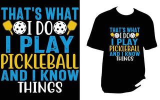 Pickleball-T-Shirt-Design vektor