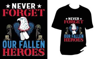 Veteranen-T-Shirt-Design vektor