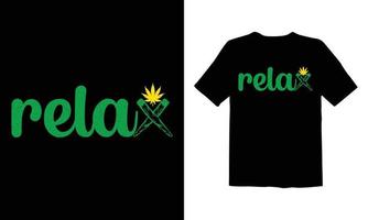 Unkraut, Cannabis-T-Shirt-Design vektor