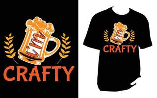 Craft-Bier-T-Shirt vektor