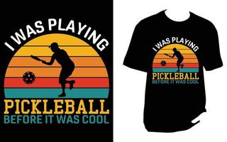 Pickleball-T-Shirt-Design vektor