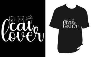 Katze-Svg-T-Shirt-Design vektor