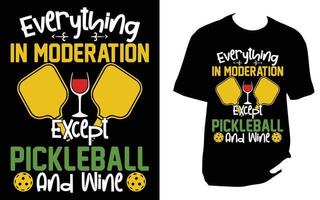 Pickleball-T-Shirt-Design vektor