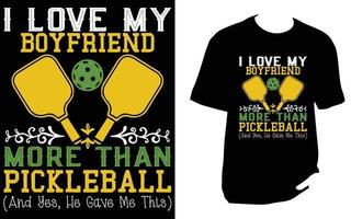 Pickleball-T-Shirt-Design vektor