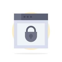 Internet Passwort Schild Web Sicherheit abstrakte Kreis Hintergrund flache Farbe Symbol vektor