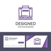 kreative visitenkarte und logo-vorlage hoteltasche koffer gepäck vektorillustration vektor