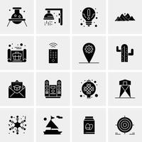 16 universelle Business-Icons Vektor kreative Icon-Illustration zur Verwendung in Web- und mobilen Projekten