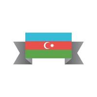 illustration av azerbaijan flagga mall vektor