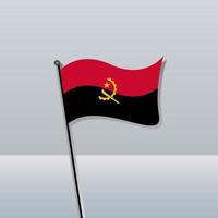Illustration der Angola-Flaggenvorlage vektor