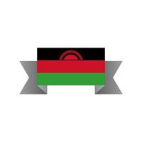 illustration der malawi-flaggenvorlage vektor
