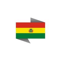 Illustration der Bolivien-Flaggenvorlage vektor