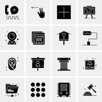 16 universelle Business-Icons Vektor kreative Icon-Illustration zur Verwendung in Web- und mobilen Projekten