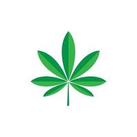 Cannabis-Marihuanna-Logo vektor