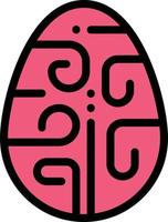 firande dekoration påsk ägg Semester företag logotyp mall platt Färg vektor