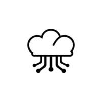 Wolkenlogovektor vektor