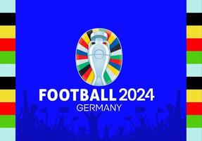 Fußball euro 2024 in deutschland vektor