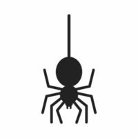 Spinne flaches Symbol vektor