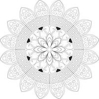 mandala målarbok vektor