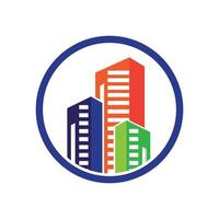 Logo-Design für Immobilieninvestitionen vektor
