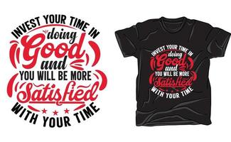 typografi t -shirt design vektor