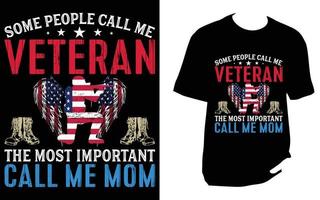 Veteranen-T-Shirt-Design vektor