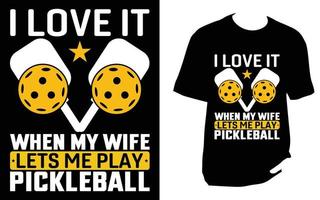 Pickleball-T-Shirt-Design vektor