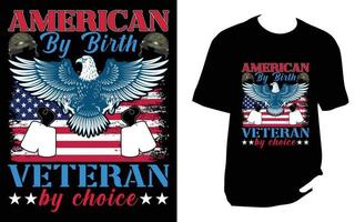 Veteranen-T-Shirt-Design vektor