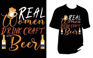 Craft-Bier-T-Shirt vektor