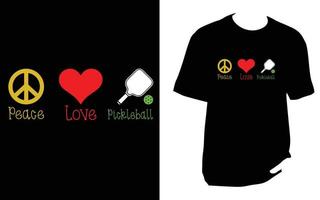 Pickleball-T-Shirt-Design vektor