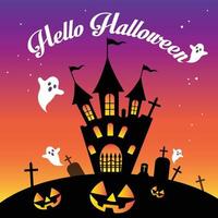 Halloween-Tag-Symbol-Vektor-Illustration, Banner-Halloween-Tag. vektor