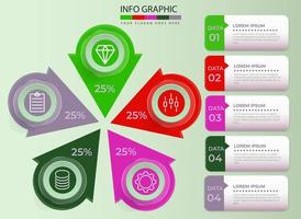 Design von Business-Infografiken vektor