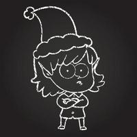 christmas elf krita ritning vektor