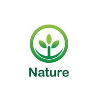 natur blad logotyp grön vektor