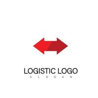 Logistik-Logo-Design-Symbol vektor